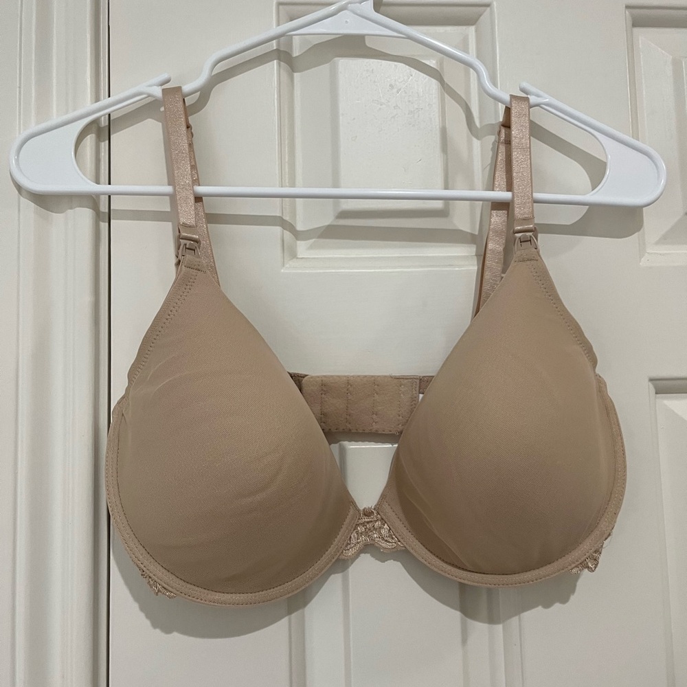 NATORI Nude Colored Nursing Bra 34DD NWOT